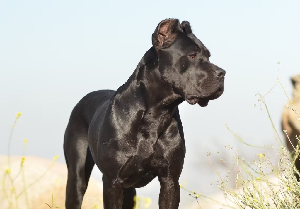 Black Cane Corso portrait